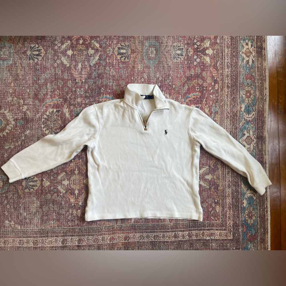 Polo by Ralph Lauren Cream Zip Up Sweater